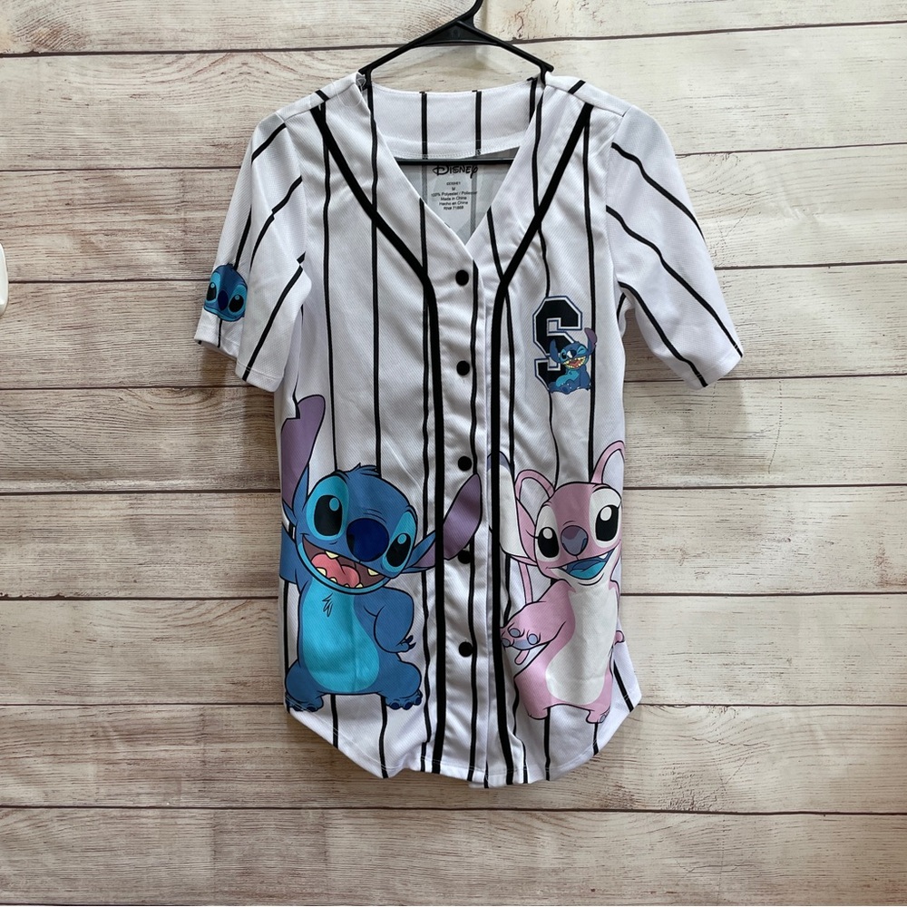 DISNEY‎ STITCH AND ANGEL OHANA BASEBALL TOP